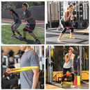 Conjunto de 5 faixas elásticas de resistência para ioga, musculação, pilates, exercícios, faixas expansoras, cinto, equipamento de fitness