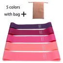 Conjunto de 5 faixas elásticas de resistência para ioga, musculação, pilates, exercícios, faixas expansoras, cinto, equipamento de fitness