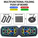 Prancha de flexão multifuncional portátil - Dispositivo de treinamento muscular e fitness Conjunto de exercícios em casa Barra de flexão dobrável Resistência