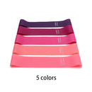 Conjunto de 5 faixas elásticas de resistência para ioga, musculação, pilates, exercícios, faixas expansoras, cinto, equipamento de fitness