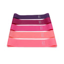 Conjunto de 5 faixas elásticas de resistência para ioga, musculação, pilates, exercícios, faixas expansoras, cinto, equipamento de fitness