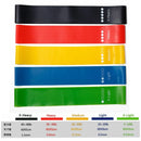 Conjunto de 5 faixas elásticas de resistência para ioga, musculação, pilates, exercícios, faixas expansoras, cinto, equipamento de fitness