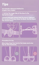 Tensor de pedal de cuatro tubos, equipo de fitness multifuncional para el hogar, cuerda elástica para fortalecer los abdominales y yoga. 