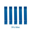 Conjunto de 5 faixas elásticas de resistência para ioga, musculação, pilates, exercícios, faixas expansoras, cinto, equipamento de fitness