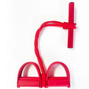 Tensor de pedal de cuatro tubos, equipo de fitness multifuncional para el hogar, cuerda elástica para fortalecer los abdominales y yoga. 