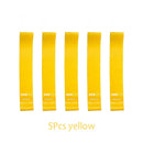 Conjunto de 5 faixas elásticas de resistência para ioga, musculação, pilates, exercícios, faixas expansoras, cinto, equipamento de fitness