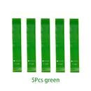 Conjunto de 5 faixas elásticas de resistência para ioga, musculação, pilates, exercícios, faixas expansoras, cinto, equipamento de fitness