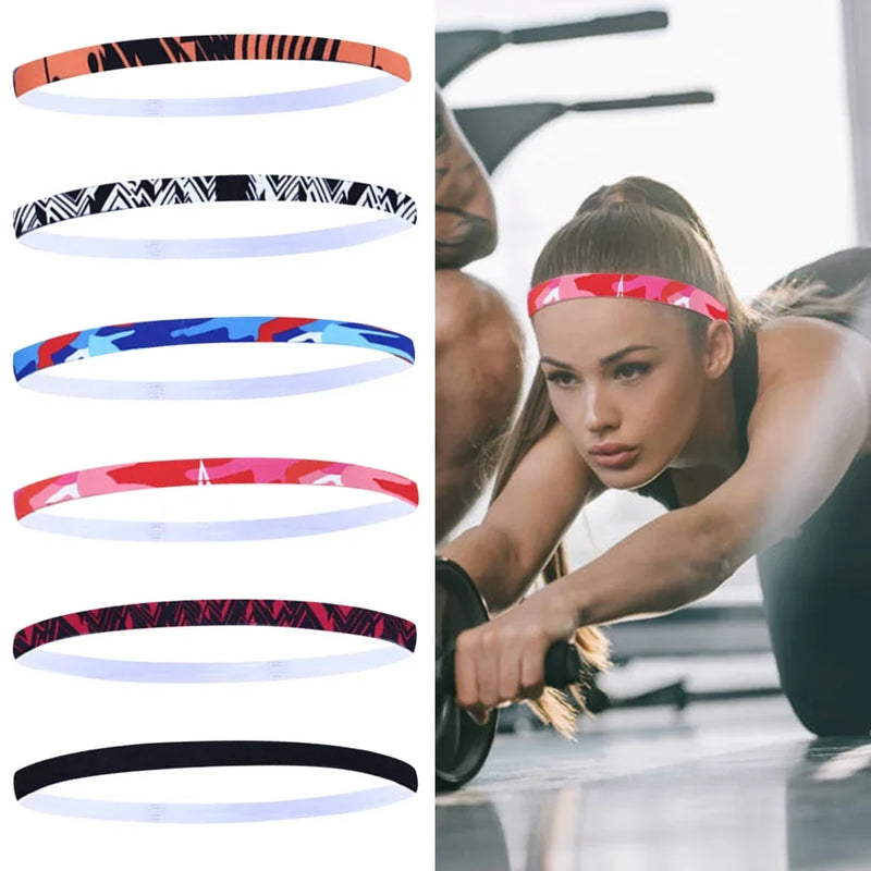 1 peça faixa elástica antiderrapante para cabeça, para homens e mulheres, faixas de cabelo para ioga, esportes ao ar livre, ciclismo, corrida, faixa de cabeça fitness