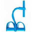 Tensor de pedal de cuatro tubos, equipo de fitness multifuncional para el hogar, cuerda elástica para fortalecer los abdominales y yoga. 